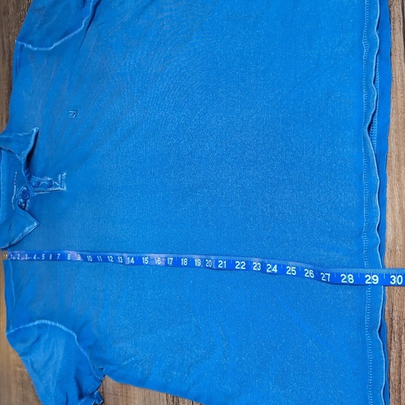 ✌️ John Varvatos Burnout Peace Polo ✌️ Size XL In Blue - Picture 11 of 11